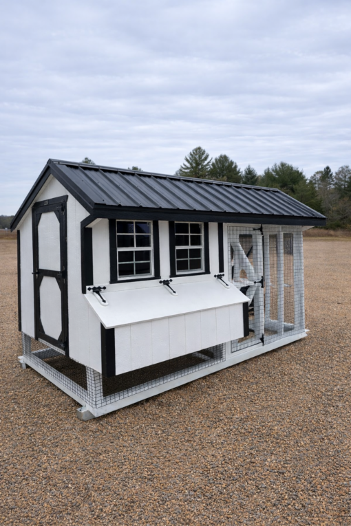 6'x12' Quaker Chicken Coop Combo