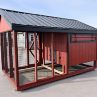 6'x12' Quaker Chicken Coop Combo