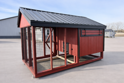6'x12' Quaker Chicken Coop Combo