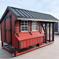 6'x12' Quaker Chicken Coop Combo