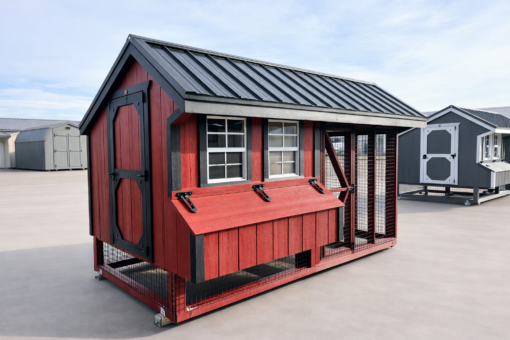 6'x12' Quaker Chicken Coop Combo