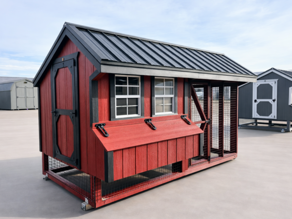 6'x12' Quaker Chicken Coop Combo