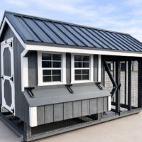 7'x12' Quaker Chicken Coop Combo