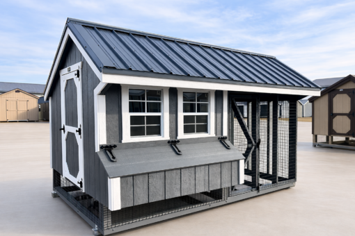 7'x12' Quaker Chicken Coop Combo
