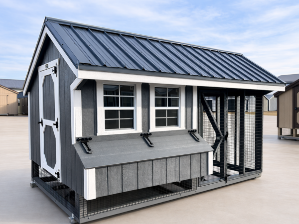 7'x12' Quaker Chicken Coop Combo
