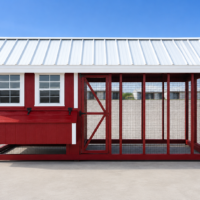 104622-1 7'x16' Quaker Chicken Coop Combo