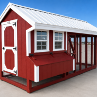 104622 7'x16' Quaker Chicken Coop Combo
