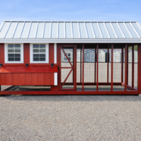7'x16' Quaker Chicken Coop Combo