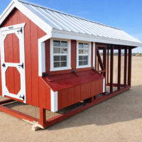 7'x16' Quaker Chicken Coop Combo