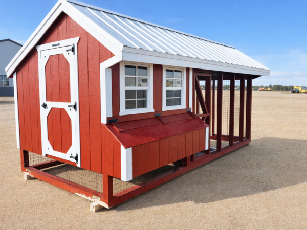 7'x16' Quaker Chicken Coop Combo