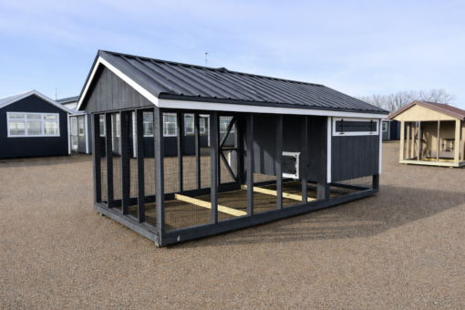 7'x16' Quaker Chicken Coop Combo