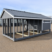 7'x16' Quaker Chicken Coop Combo