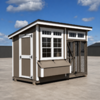 6'x12' Studio Chicken Coop Combo