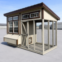 6'x12' Studio Chicken Coop Combo-Available After 04/27/26