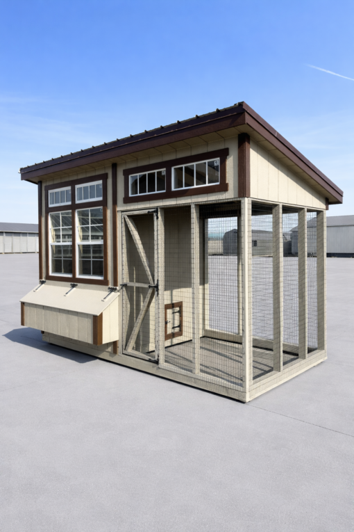 6'x12' Studio Chicken Coop Combo-Available After 04/27/26