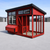 6'x12' Studio Chicken Coop Combo - Available After 04/27/26