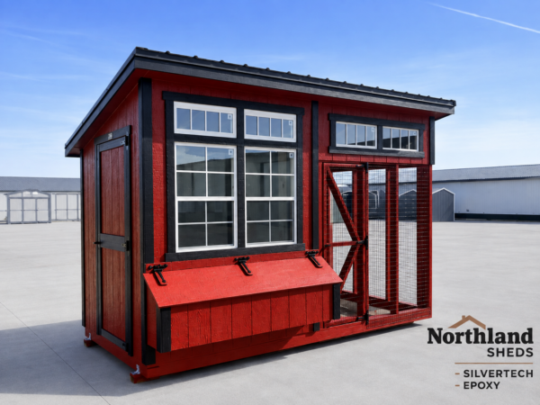 6'x12' Studio Chicken Coop Combo
