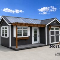 12'x22' Greenhouse & Garden Shed Combo