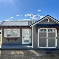 12'x22' Greenhouse & Garden Shed Combo