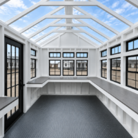 104642-2 10'x12' Greenhouse Deluxe Style