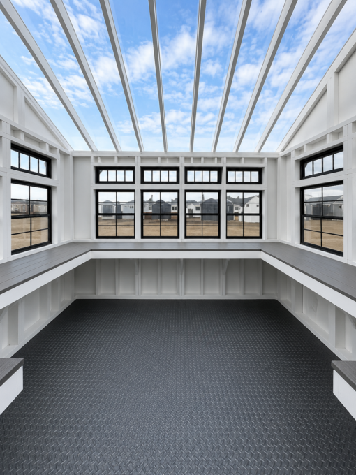 104642-3 10'x12' Greenhouse Deluxe Style
