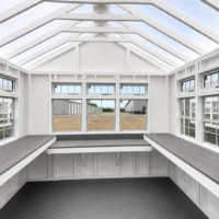 104643-2 10'x12' Greenhouse Deluxe Style