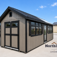 10'x24' Greenhouse & Shed Combo