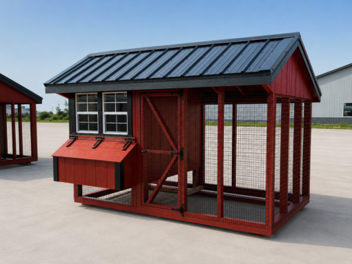 6'x10' Quaker Chicken Coop Combo