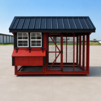 6'x10' Quaker Chicken Coop Combo