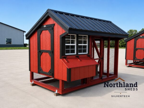 6'x10' Quaker Chicken Coop Combo