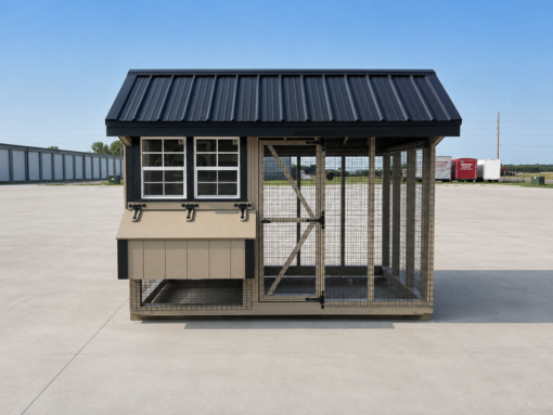 6'x10' Quaker Chicken Coop Combo