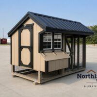 6'x10' Quaker Chicken Coop Combo