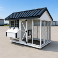 6'x10' Quaker Chicken Coop Combo