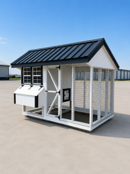 6'x10' Quaker Chicken Coop Combo