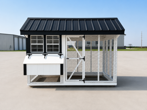 6'x10' Quaker Chicken Coop Combo