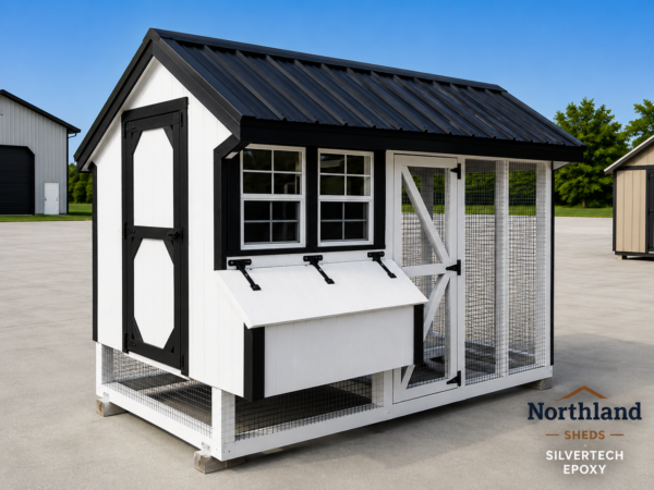 6'x10' Quaker Chicken Coop Combo