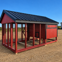 7'x14' Quaker Chicken Coop Combo