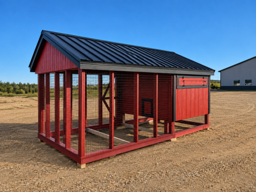 7'x14' Quaker Chicken Coop Combo