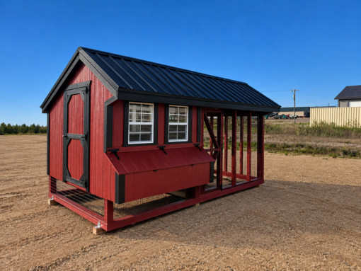 7'x14' Quaker Chicken Coop Combo