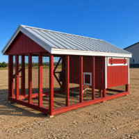 7'x14' Quaker Chicken Coop Combo