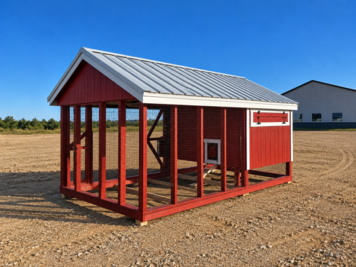 7'x14' Quaker Chicken Coop Combo