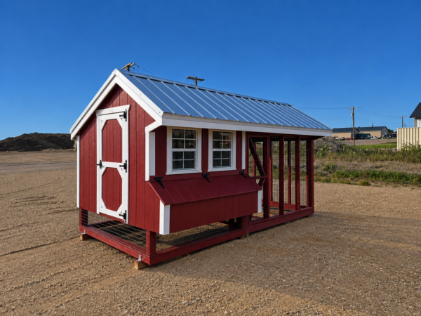 7'x14' Quaker Chicken Coop Combo