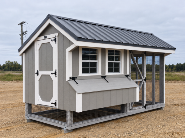 6'x12' Quaker Chicken Coop Combo