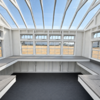 104663-3 8'x12' Greenhouse Deluxe Style