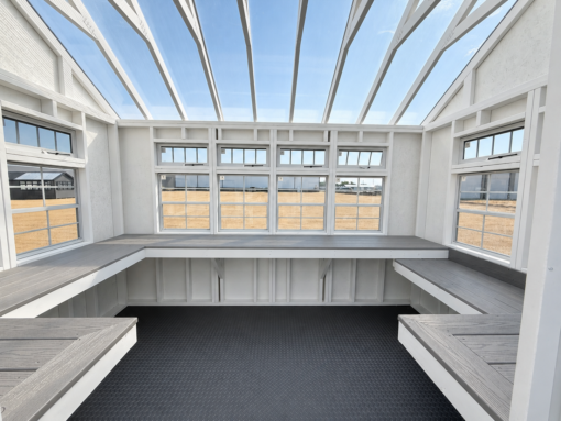 104663-3 8'x12' Greenhouse Deluxe Style