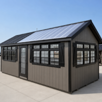 10'x24' Greenhouse Shed Combo