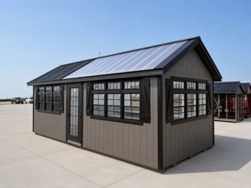 10'x24' Greenhouse Shed Combo