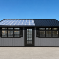 104666-2 10'x24' Greenhouse Shed Combo