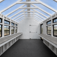 104666-7 10'x24' Greenhouse Shed Combo