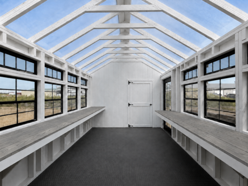 104666-7 10'x24' Greenhouse Shed Combo
